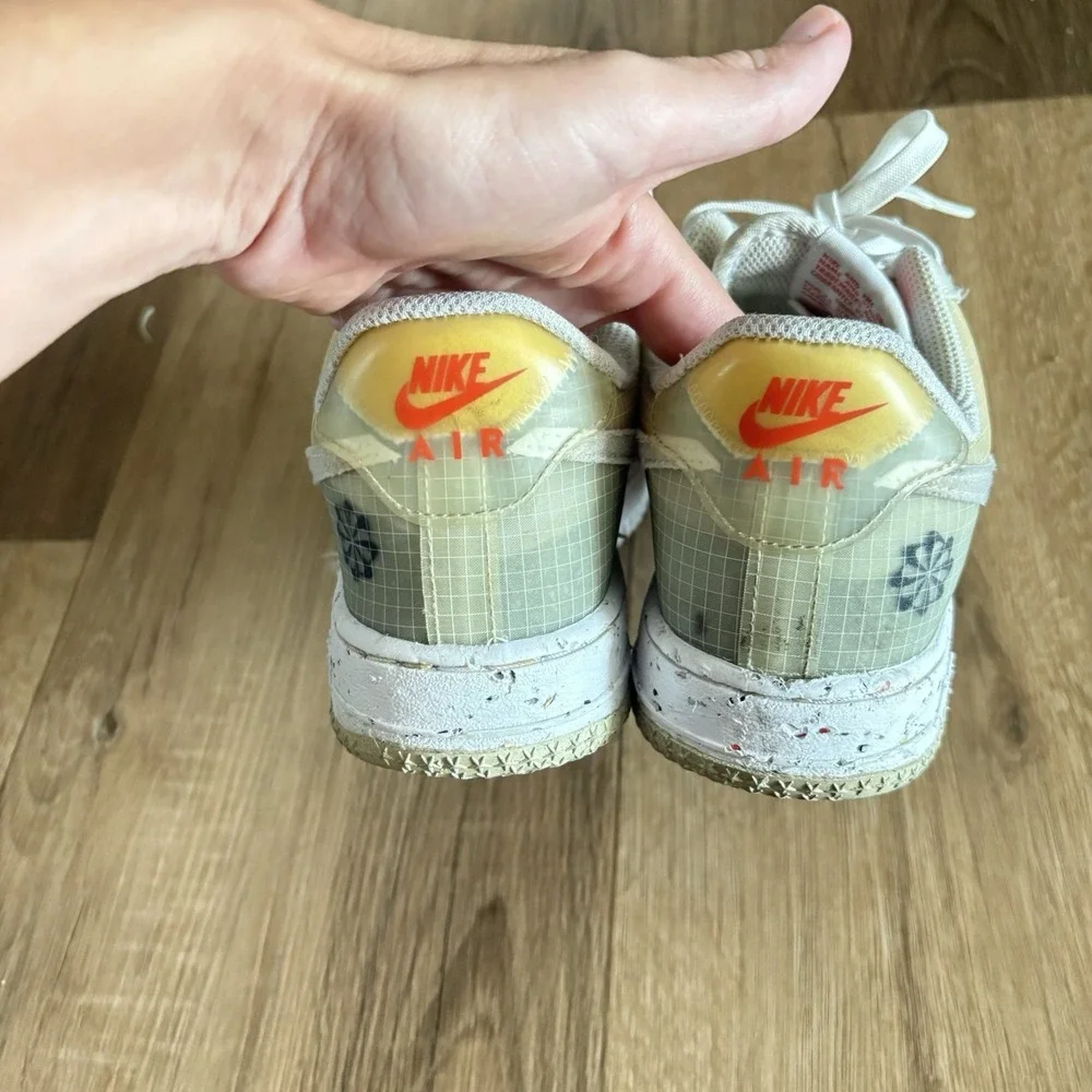 Nike Air Force 1 Crater Move To Zero White Orange  Sneakers